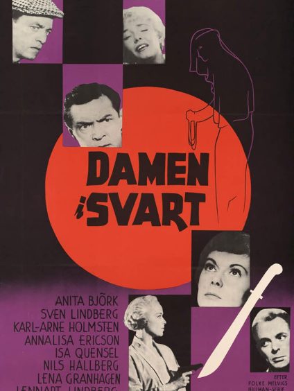 DAMEN I SVART
